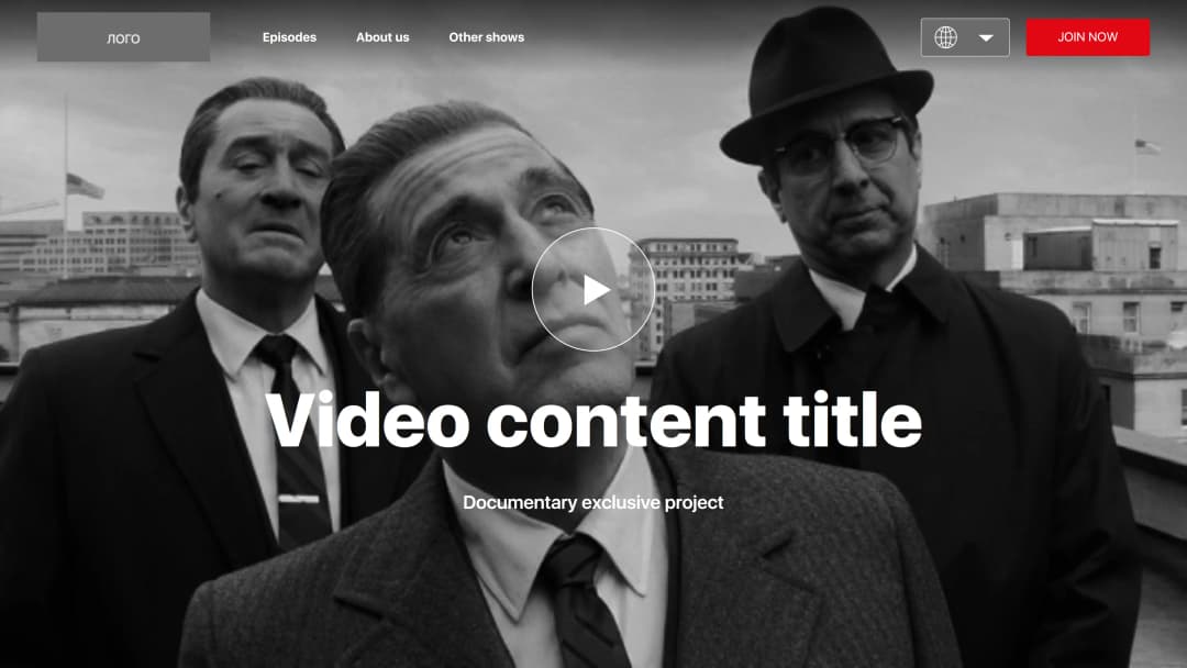 Адаптивная верстка сайта онлайн-кинотеатра